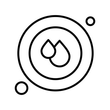  Kan damlası Ico ağı için vektör illüstrasyonu