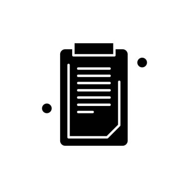 Belgenin vektör illüstrasyonu, basit simge tasarımı