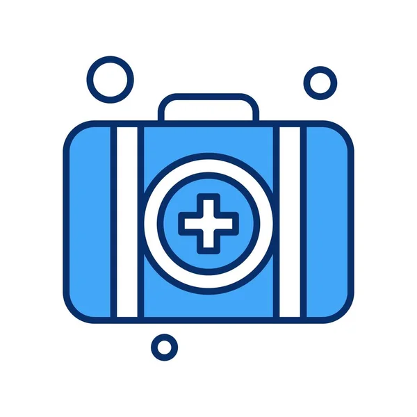 Bolso Médico Icono Vector Ilustración — Archivo Imágenes Vectoriales