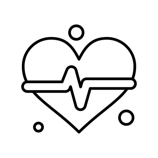 Corazón Beat Ico Ilustración Vectorial Para Web — Vector de stock