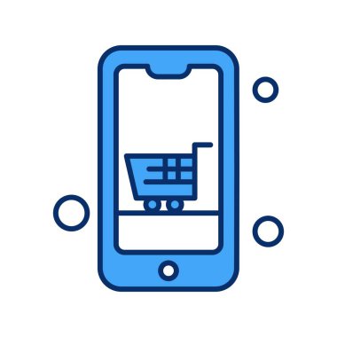 Vektör akıllı telefon simgesi, vektör illüstrasyonu  