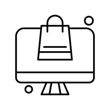  Vektör lcd monitörü Simge dijital resmi 