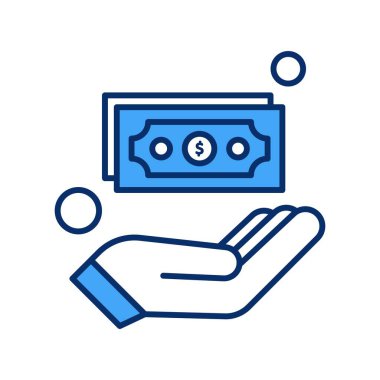 Dolar Ico ağı için vektör illüstrasyonuName