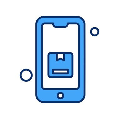 Vektör akıllı telefon simgesi, vektör illüstrasyonu  