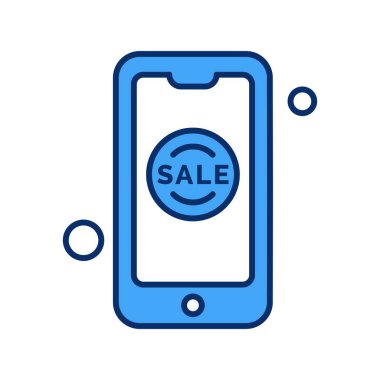 Vektör akıllı telefon simgesi, vektör illüstrasyonu  