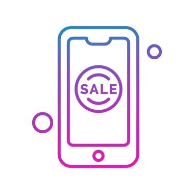 Vektör akıllı telefon simgesi, vektör illüstrasyonu  