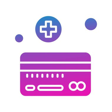  Kredi kartı Ico ağı için vektör illüstrasyonu