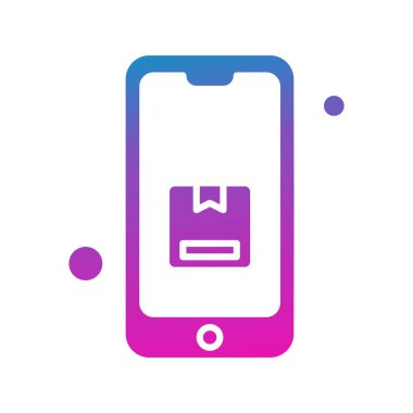 Vektör akıllı telefon simgesi, vektör illüstrasyonu  