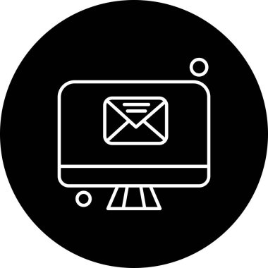  Vektör lcd monitörü Simge dijital resmi 