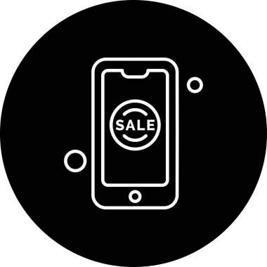 Vektör akıllı telefon simgesi, vektör illüstrasyonu  