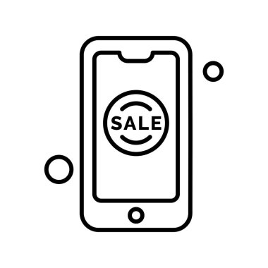 Vektör akıllı telefon simgesi, vektör illüstrasyonu  