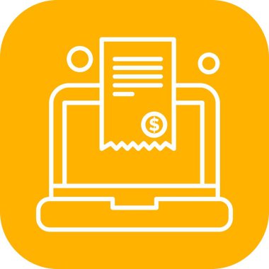 Belgenin vektör illüstrasyonu, basit simge tasarımı