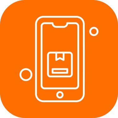 Vektör akıllı telefon simgesi, vektör illüstrasyonu  