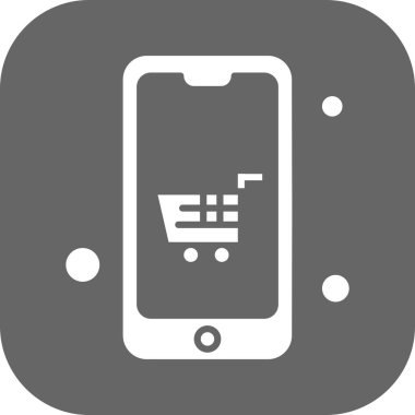 Vektör akıllı telefon simgesi, vektör illüstrasyonu  