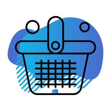 Basket Ico ağı için vektör illüstrasyonu