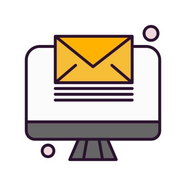  Vektör lcd monitörü Simge dijital resmi 