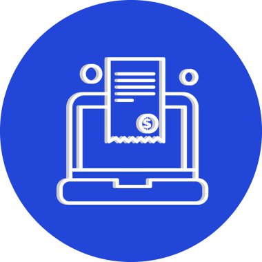 Belgenin vektör illüstrasyonu, basit simge tasarımı