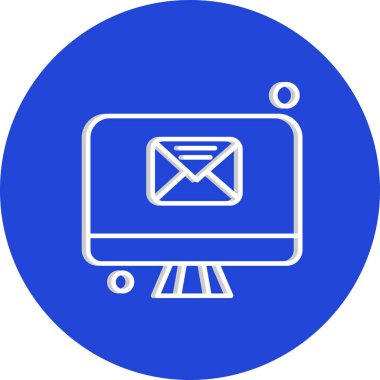  Vektör lcd monitörü Simge dijital resmi 