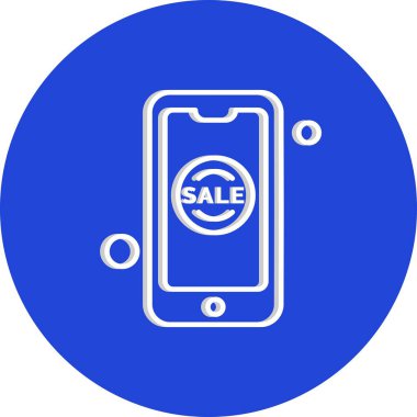 Vektör akıllı telefon simgesi, vektör illüstrasyonu  