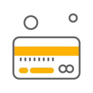 Kredi kartı Ico ağı için vektör illüstrasyonu