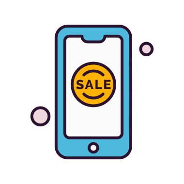 Vektör akıllı telefon simgesi, vektör illüstrasyonu  