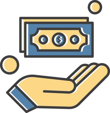 Dolar Ico ağı için vektör illüstrasyonuName