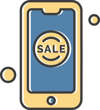 Vektör akıllı telefon simgesi, vektör illüstrasyonu  