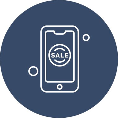 Vektör akıllı telefon simgesi, vektör illüstrasyonu  