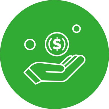 Hand Ico ağı için vektör illüstrasyonu