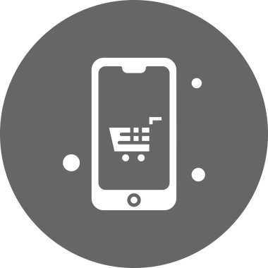 Vektör akıllı telefon simgesi, vektör illüstrasyonu  