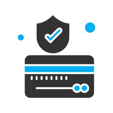 Kredi kartı Ico ağı için vektör illüstrasyonu