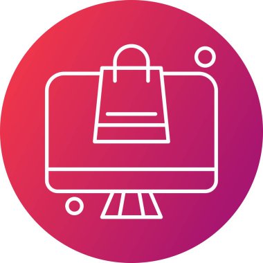  Vektör lcd monitörü Simge dijital resmi 