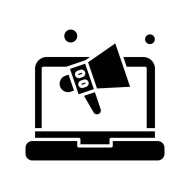 dizüstü bilgisayar simgesi, vektör illüstrasyonu