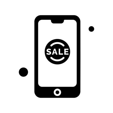 Vektör akıllı telefon simgesi, vektör illüstrasyonu  