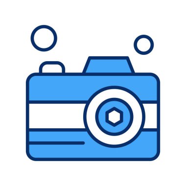 Vektör Kamera Simgesi, vektör illüstrasyonu  