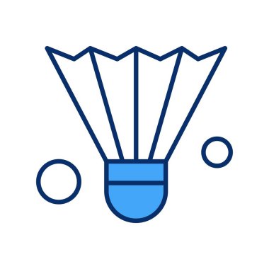 Shuttlecock Ico ağı için vektör illüstrasyonu