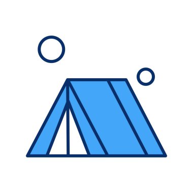  Çadır Ico ağı için vektör illüstrasyonu