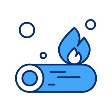 Ateş Ormanı Ico ağı için vektör illüstrasyonu