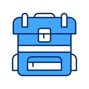 Sırt çantası Ico ağı için vektör illüstrasyonuName