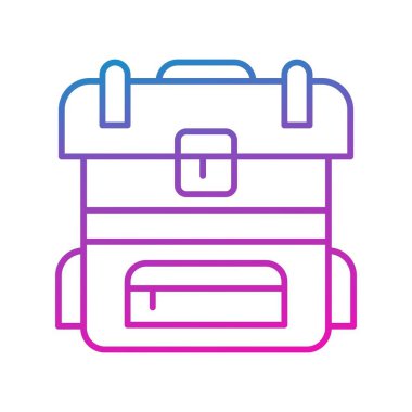 Sırt çantası Ico ağı için vektör illüstrasyonuName