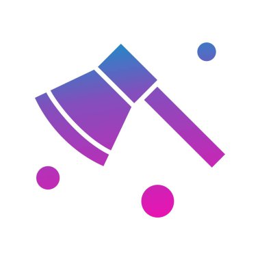 Axe Ico ağı için vektör illüstrasyonu