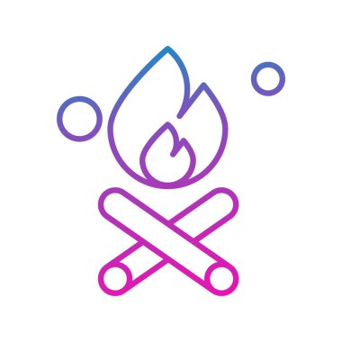 Şenlik Ateşi Ico ağı için vektör illüstrasyonu