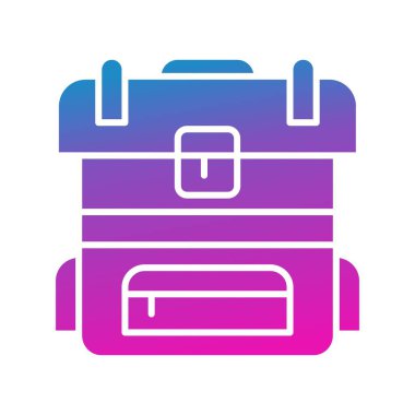 Sırt çantası Ico ağı için vektör illüstrasyonuName