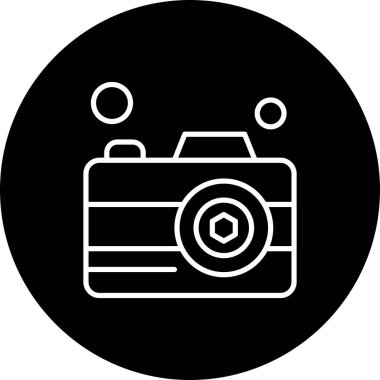 Vektör Kamera Simgesi, vektör illüstrasyonu  