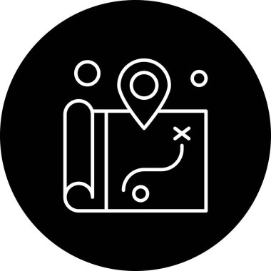 Ico Konumu Ağı için Vektör illüstrasyonu