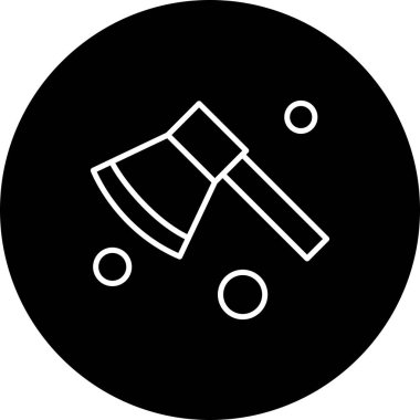 Axe Ico ağı için vektör illüstrasyonu