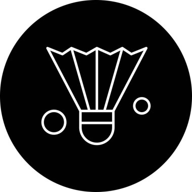 Shuttlecock Ico ağı için vektör illüstrasyonu