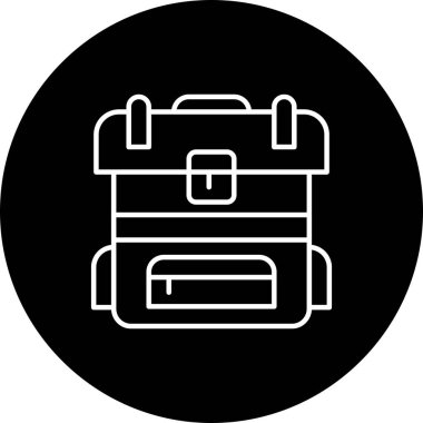 Sırt çantası Ico ağı için vektör illüstrasyonuName