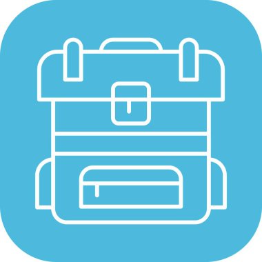 Sırt çantası Ico ağı için vektör illüstrasyonuName
