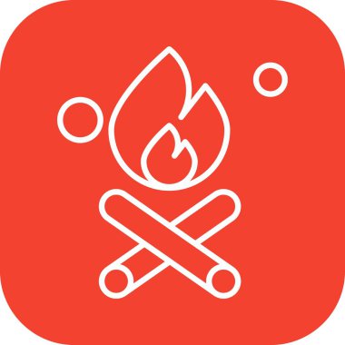 Şenlik Ateşi Ico ağı için vektör illüstrasyonu